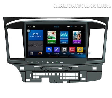 Штатная магнитола Mitsubishi Lancer X Sound Box Star Trek ST-4450 Android, фото 1