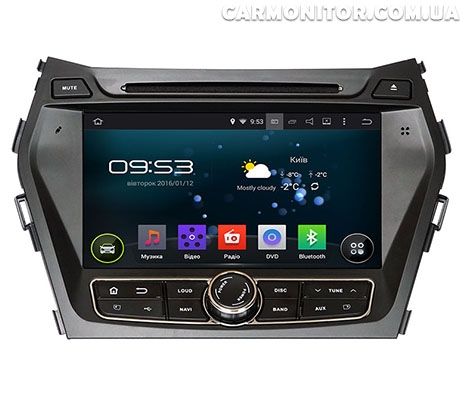 Штатная магнитола для Hyundai Santa Fe (2013+) Incar AHR-2483