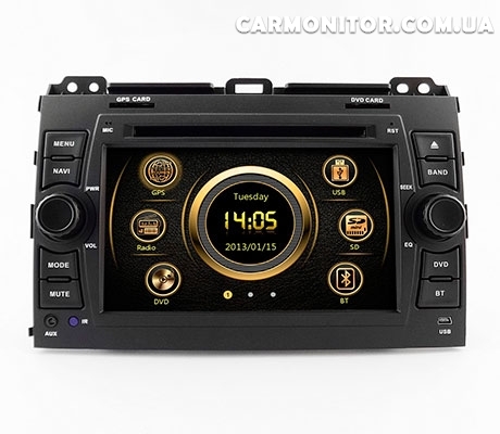 Штатная магнитола Toyota Land Cruiser Prado 120 EasyGo S306, фото 1