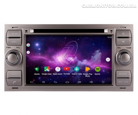 Штатная магнитола Ford Fiesta 2001-2009 Gazer CM6007-DB Android