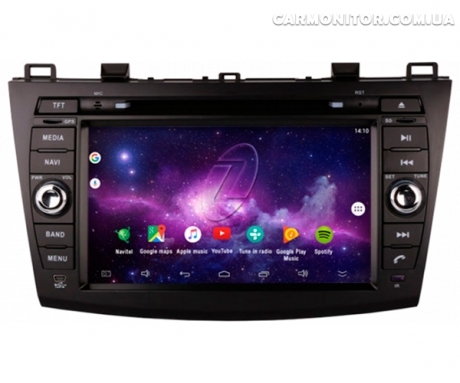 Штатная магнитола Mazda 3 2009-2014 Gazer CM6008-BL Android
