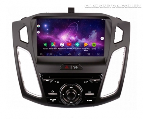 Штатная магнитола Ford Focus 2015-2017 Gazer CM6009-BK Android