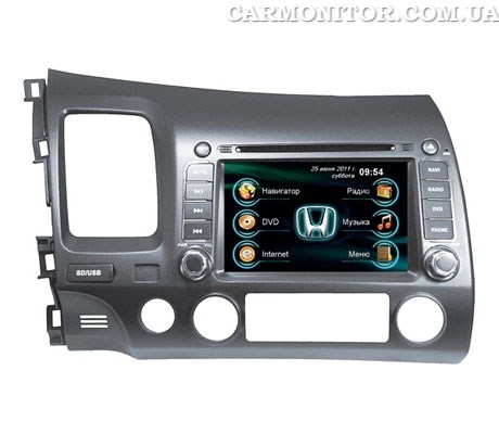 Штатная магнитола для Honda Civic 4D 2006-2011 Road Rover
