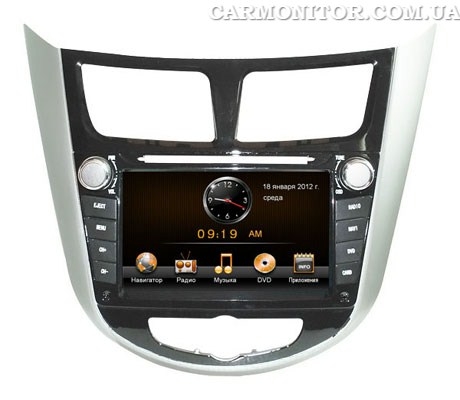 Штатная магнитола Hyundai Accent 2011 Road Rover