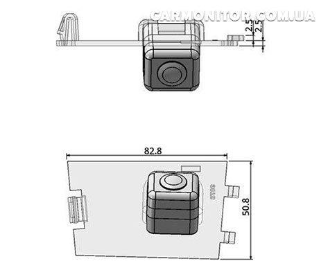 Камера заднего вида для Jeep Compass 2011-2014, Patriot 2011-2014, Grand Cherokee Mignova CCD, фото 4