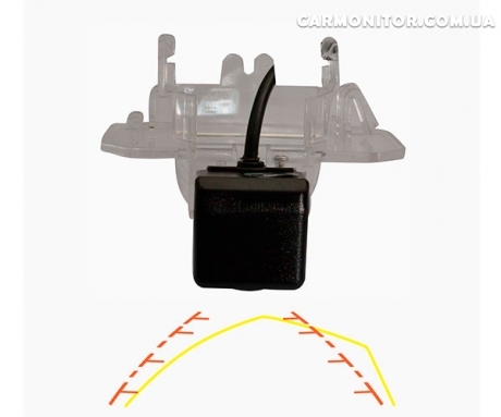 Камера заднего вида Honda Civic седан 2000-2005, Honda Civic хэтчбек 2003-2005 Prime-X CA-1352-AP с активной разметкой, фото 2