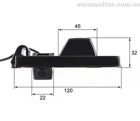 Размеры камеры Chery Tiggo, A3 Falcon SC73HCCD-170-R