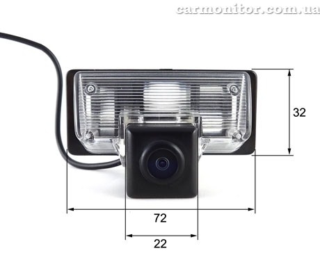 Размеры камеры Nissan Teana 2012 Falcon SC86HCCD-170-R