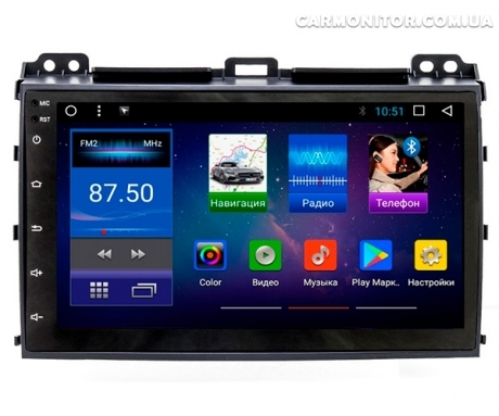 Штатная магнитола Toyota Prado LC120 Asia Sound Box STF-6112T Android