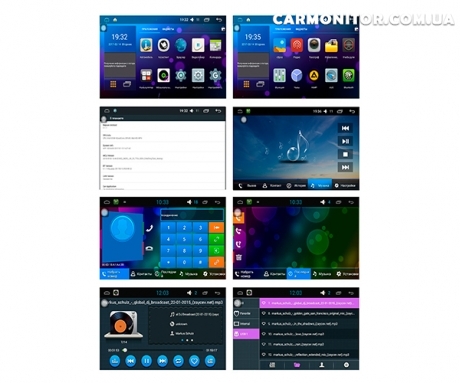 Штатная магнитола Skoda Fabia SoundBox Star Trek ST-6160 C Android, меню