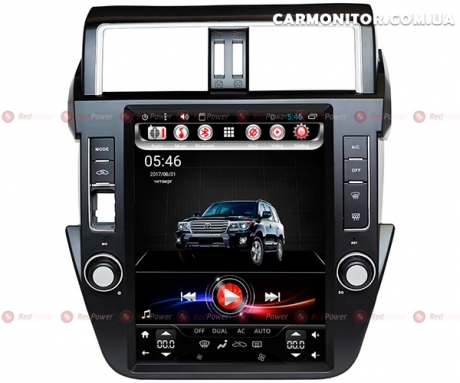 Штатная магнитола Toyota Prado 150 Lux RedPower 31265 Tesla Style Android, фото 1