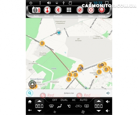 Штатная магнитола Toyota Prado 150 Lux RedPower 31265 Tesla Style Android