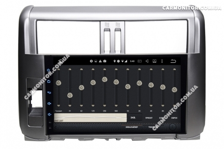 Штатная магнитола Toyota Prado 150 Comfort 2010-2013 Mignova CarPad TLP-7810 Android, меню