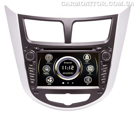 Штатная магнитола Hyundai Accent, Verna 2010 RedPower