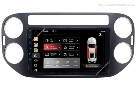 Штатная магнитола Volkswagen Tiguan 2010-2015 Mignova VTI-7910S Black Android, фото 8