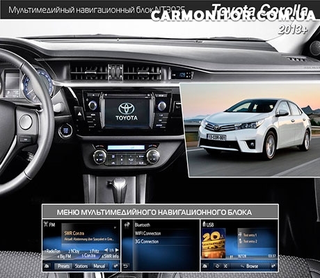Мультимедийный навигационный блок Navitouch NT3025 для Toyota Corolla 2013+