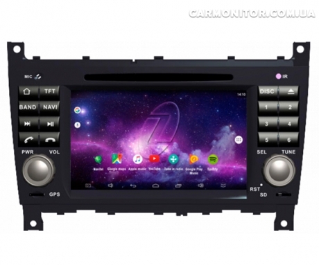 Штатная магнитола Mercedes C 2004-2007 Gazer CM6007-W203 Android