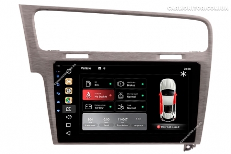Штатная магнитола Volkswagen Golf 7 2013+ Mignova VGO-7913S Silver Android, фото 10