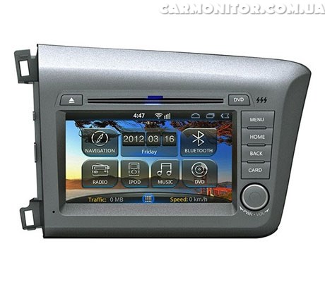 Штатная магнитола Honda Civic 4D 2012+ Android