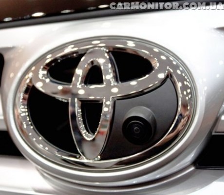 Купить камеру переднего вида в логотип для Toyota
