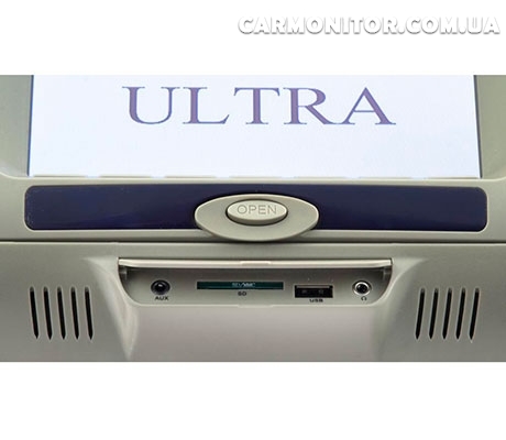 Комплект подголовников с монитором и DVD-проигрывателем KLYDE Ultra 7745 HD серый, фото 3