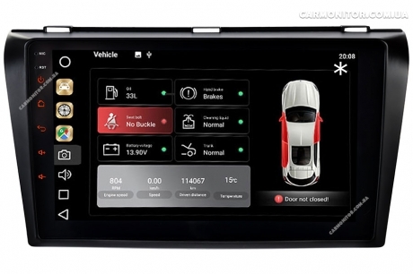 Штатная магнитола Mazda 3 2004-2009 Mignova MA3-7904 Android, фото 8