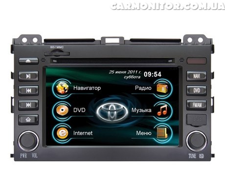Штатная магнитола Toyota Land Cruiser  Prado 120 Road Rover