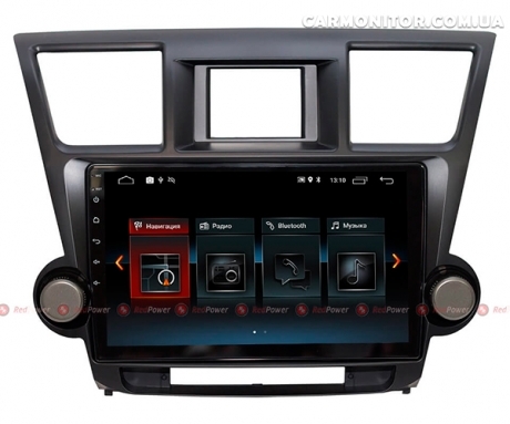 Штатная магнитола Toyota Highlander II U40 2007-2013 RedPower 30035 IPS Android, фото 1