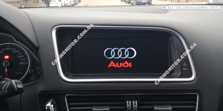 Фото после установки. Штатная магнитола Audi Q5 2010+ Mignova Sim AQ5-9610 Androi