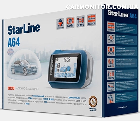Автосигнализация StarLine A64 2CAN, фото 1