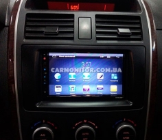 Штатная магнитола Mazda CX-9 Incar AHR-7380 через рамку