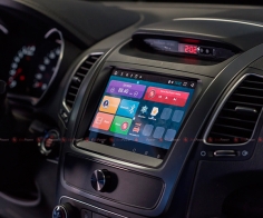 Штатная магнитола Kia Sorento 3 TOP 2013-2014 RedPower 31040 IPS Android, в автомобиле