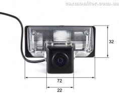 Размеры камеры Nissan Teana 2012 Falcon SC86HCCD-170-R