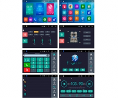 Универсальная магнитола Sound Box SB-511S Slim Android, дисплей