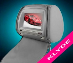 Подголовник с монитором и DVD-проигрывателем KLIDE KL-4711 touch screen серый