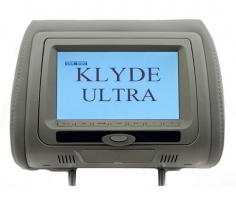 Подголовник с монитором и DVD-проигрывателем KLYDE Ultra 745 HD серый