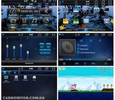 Меню магнитолы Toyota Universal Roadrover Android