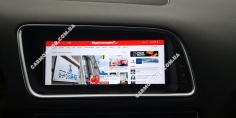 Фото после установки. Штатная магнитола Audi Q5 2010+ Mignova Sim AQ5-9610 Android