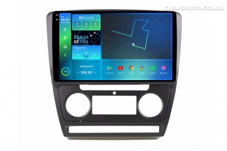 Штатна магнітола Torssen 2K Skoda Octavia A5 08-13 black F106128 4G Carplay DSP