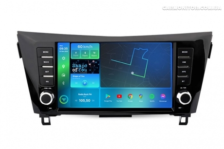 Штатна магнітола 2K Torssen Nissan Xtrail/Qashqai 2013+ AC крутилки F106128 4G Carplay DSP