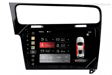 Штатная магнитола Volkswagen Golf 7 2013+ Mignova VGO-7913 Black Android, фото 10